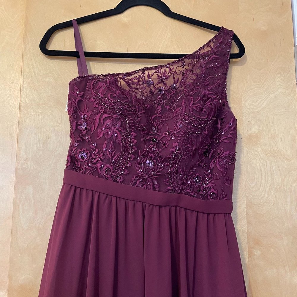 Kennedy Blue Bridesmaid Dress Shannon Beaded in Bordeaux